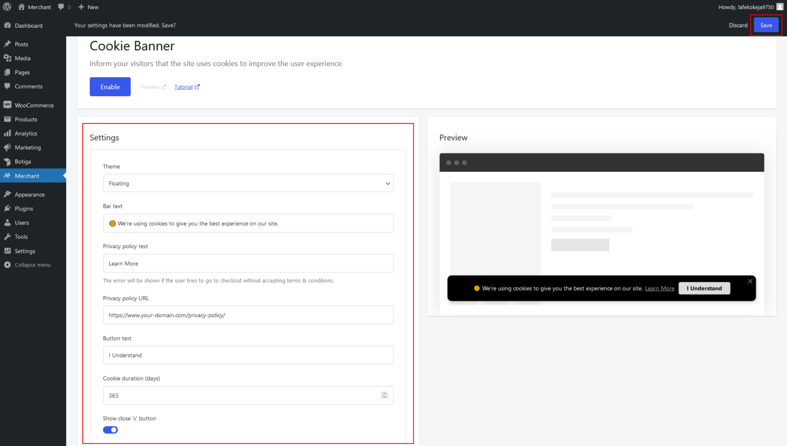 Cookie Banner – aThemes Knowledge Base