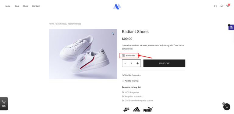 [Pro] Size Chart – aThemes Knowledge Base