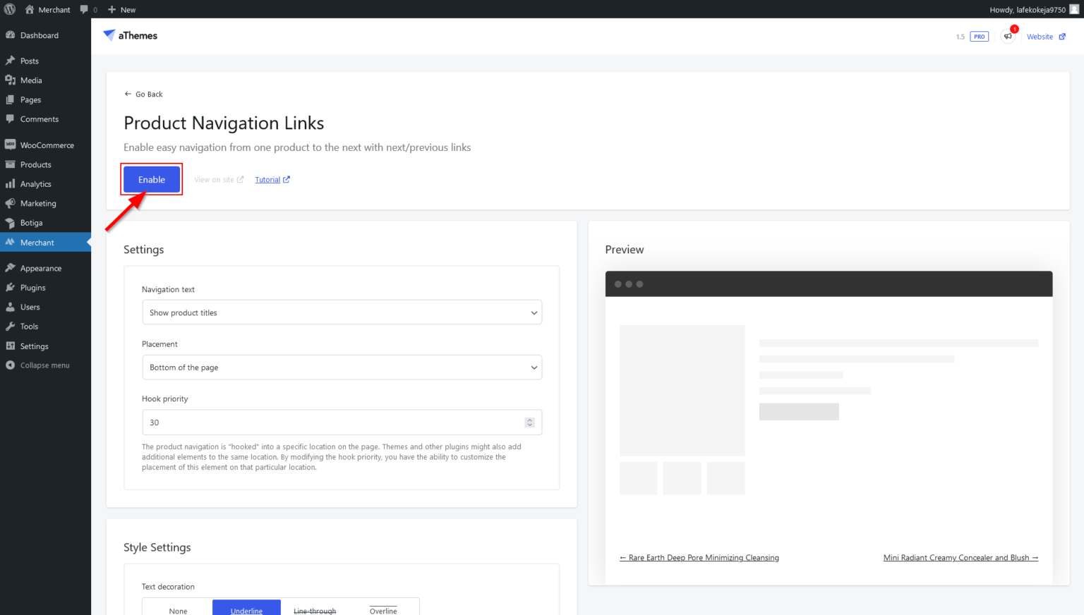 [Pro] Product Navigation Links – aThemes Knowledge Base