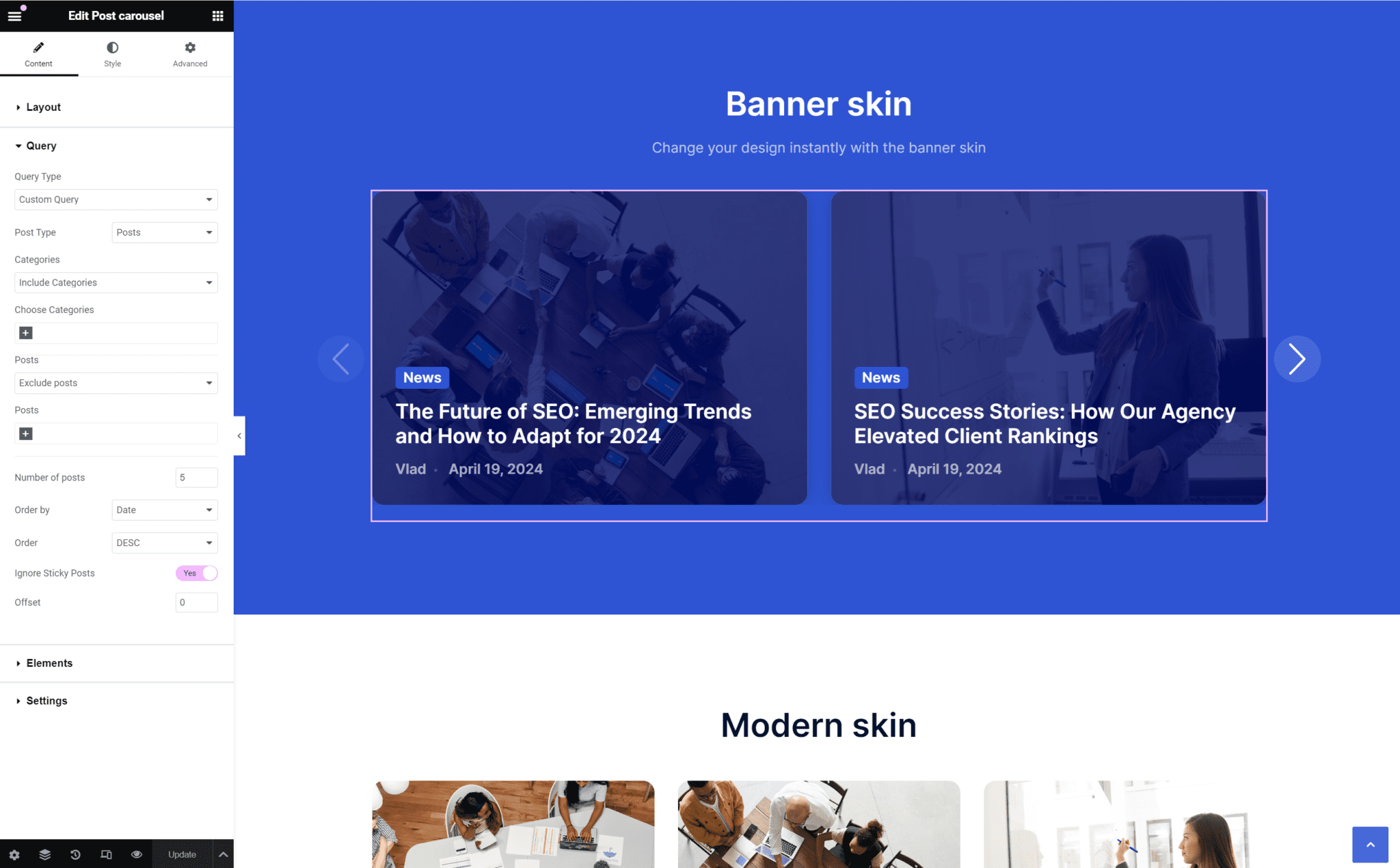 Using the Posts Carousel Widget - aThemes Knowledge Base