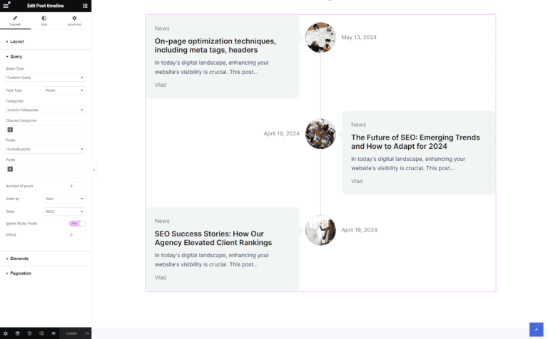 Using the Post Timeline Widget - aThemes Knowledge Base