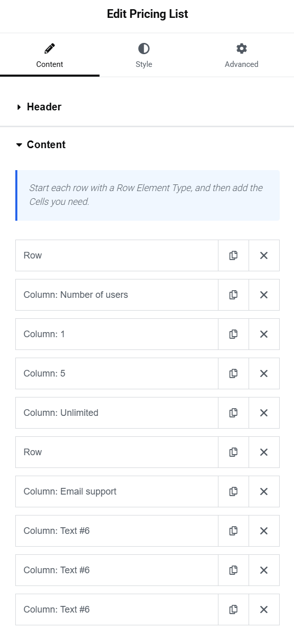 [Pro] Using the Pricing List Widget - aThemes Knowledge Base